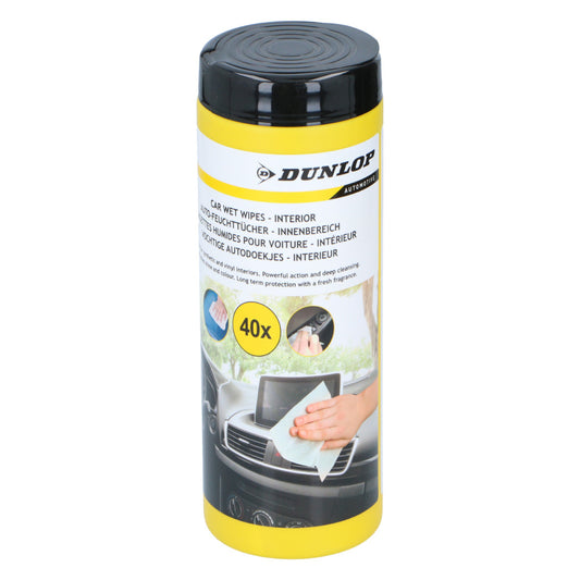 Servetele umede curatare auto Dunlop 40 buc