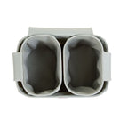 Set 3 cosuri depozitare Childhome 21x14x10 cm 14x10x10 cm Gri
