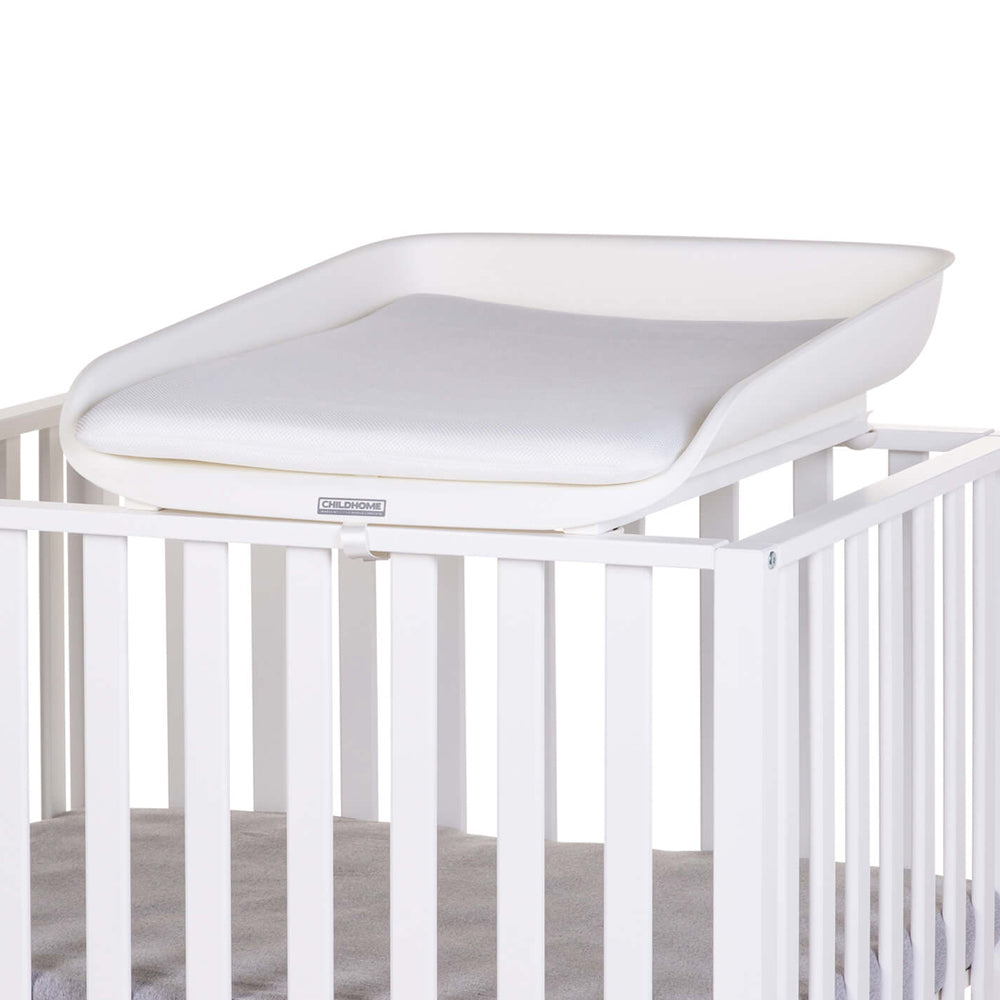 Masa de infasat pentru patut Childhome Evolux, 83x60 cm, Alb