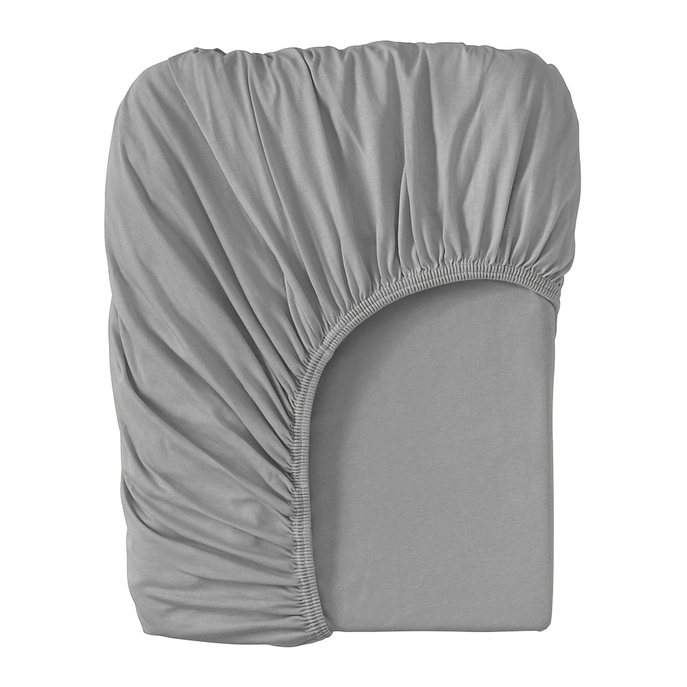 Cearsaf saltea 75x95 cm Childhome, Jerse Gri