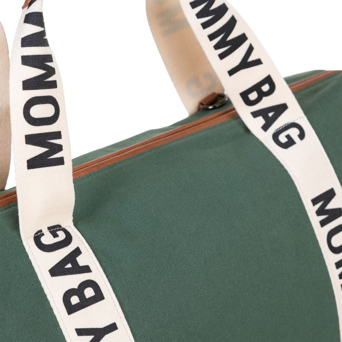 Geanta de infasat Childhome Mommy Bag Signature Verde
