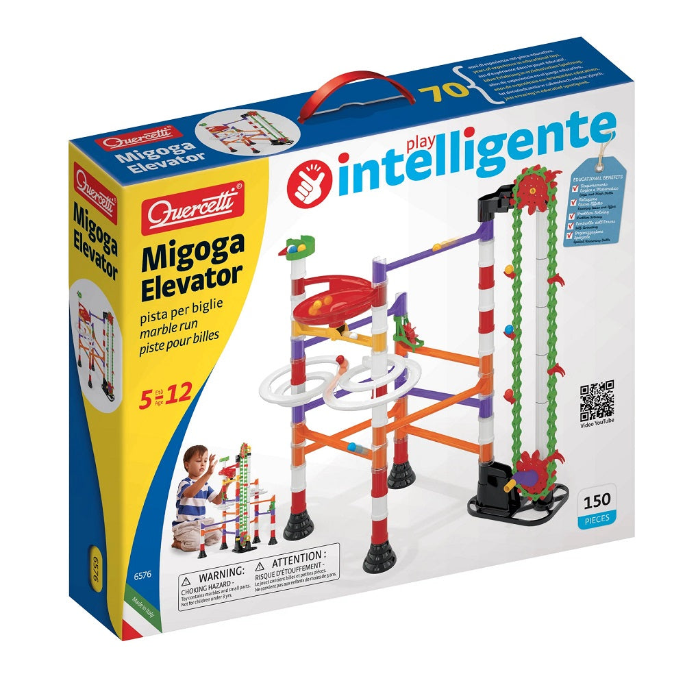 Pista cu bile Quercetti Migoga Marble Run Elevator – cutia Migoga Marble Run Elevator