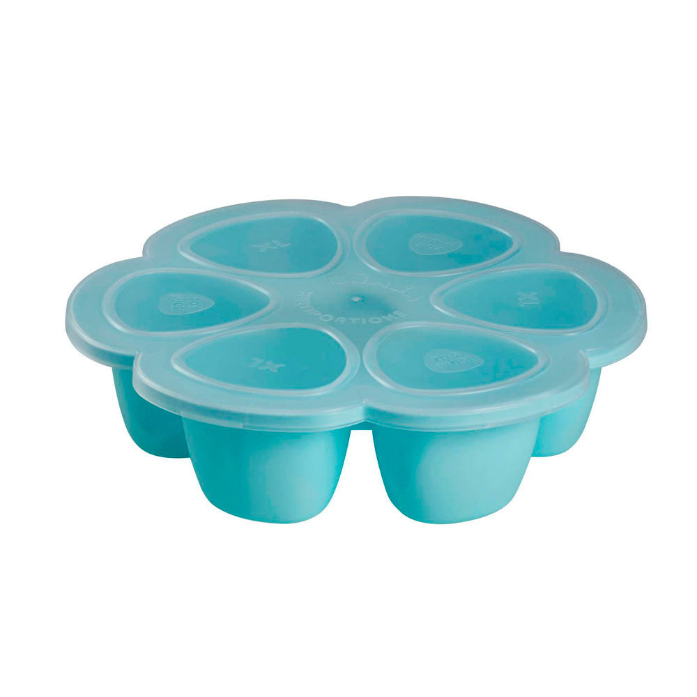 Recipient ermetic din silicon multiportii Beaba 6 x 150 ml