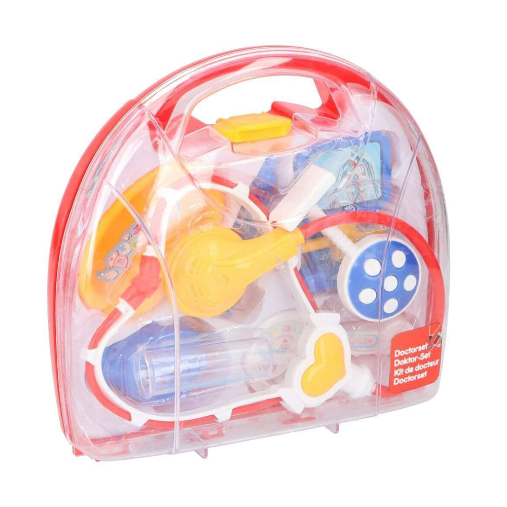 Set doctor Eddy Toys 8 piese cu lampa trusa medicala de jucarie