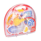 Set doctor Eddy Toys 8 piese cu lampa trusa medicala de jucarie