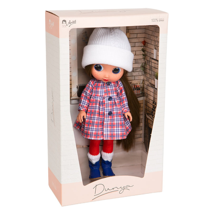 Păpușă Arias Dunya Elegance 38 cm Red Blue Jucărie Bebeluși 0+ Luni