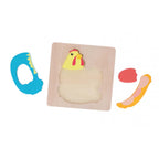 Puzzle din lemn Marionette 5 piese Fluture