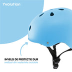 Casca protectie Yvolution 44-52 cm Blue