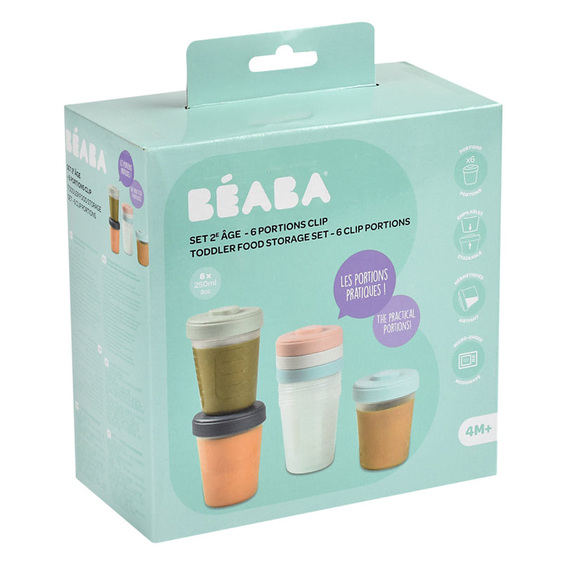 Set 6 recipiente hrana Beaba 6x250 ml