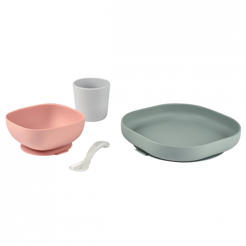 Set diversificare din silicon Beaba 4 piese