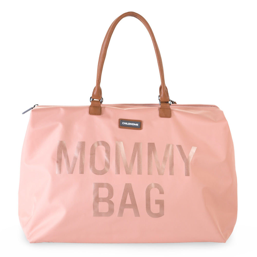 Geantă de Înfășat Childhome Mommy Bag Roz Spațioasă Premium