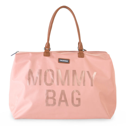 Geantă de Înfășat Childhome Mommy Bag Roz Spațioasă Premium