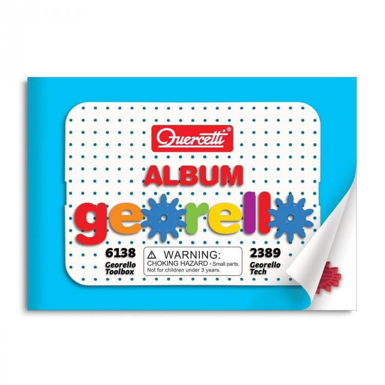 Set constructie Quercetti Georello Tech – coperta albumului cu modele Georello Tech