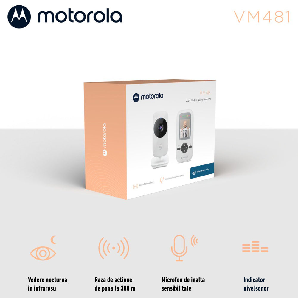 Video monitor digital Motorola VM481 ecran 2 inch zoom 2x