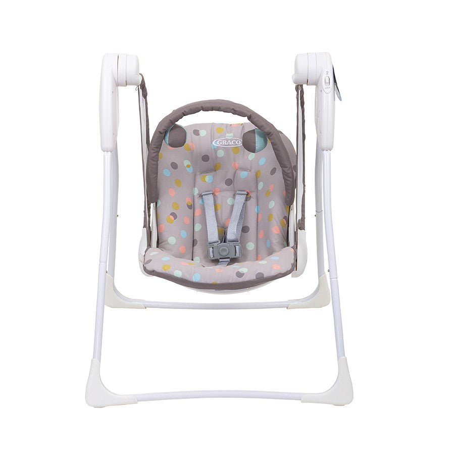 Balansoar Graco Baby Delight Confetti Grey – arcadă cu jucării