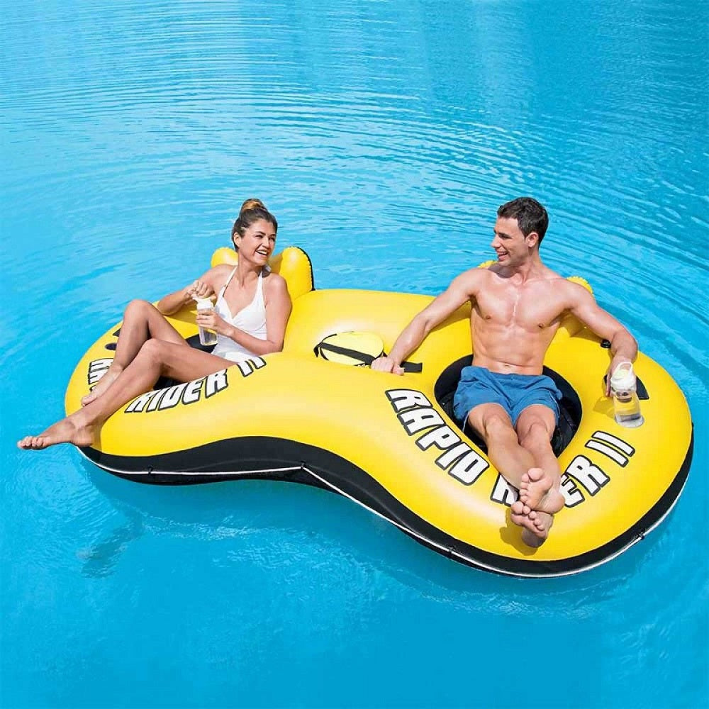 Fotoliu gonflabil dublu Bestway Rapid Rider cu geanta termoizolanta