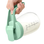 Borcan Momcozy din sticla borosilicata, vedere frontala