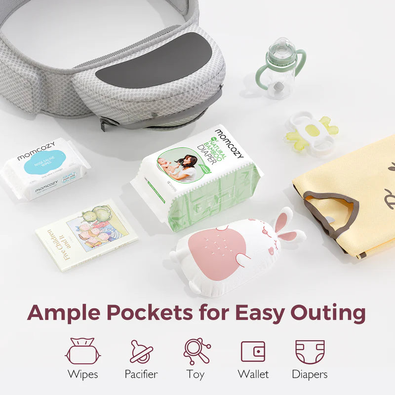 Marsupiu hip seat Momcozy 2 in 1