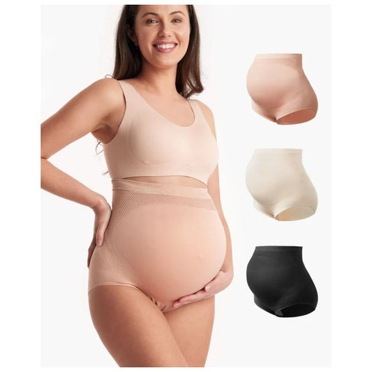 Set 3 chiloti maternitate SoftGravide Momcozy - vedere de ansamblu