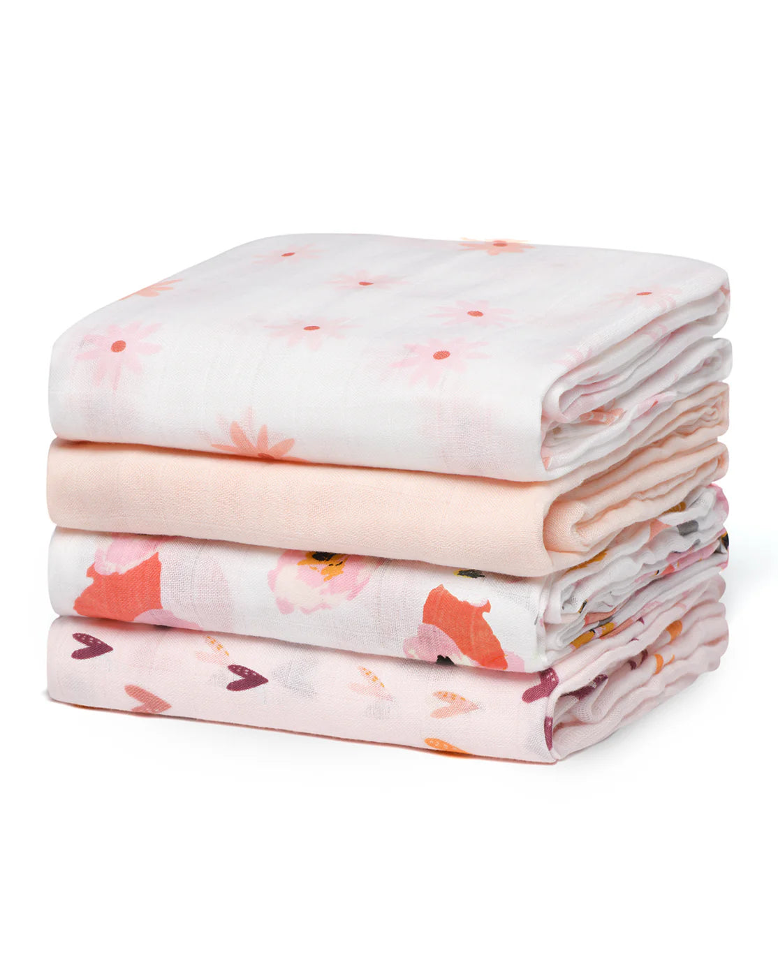 Set 4 Museline Bambus si Bumbac Momcozy 120x120