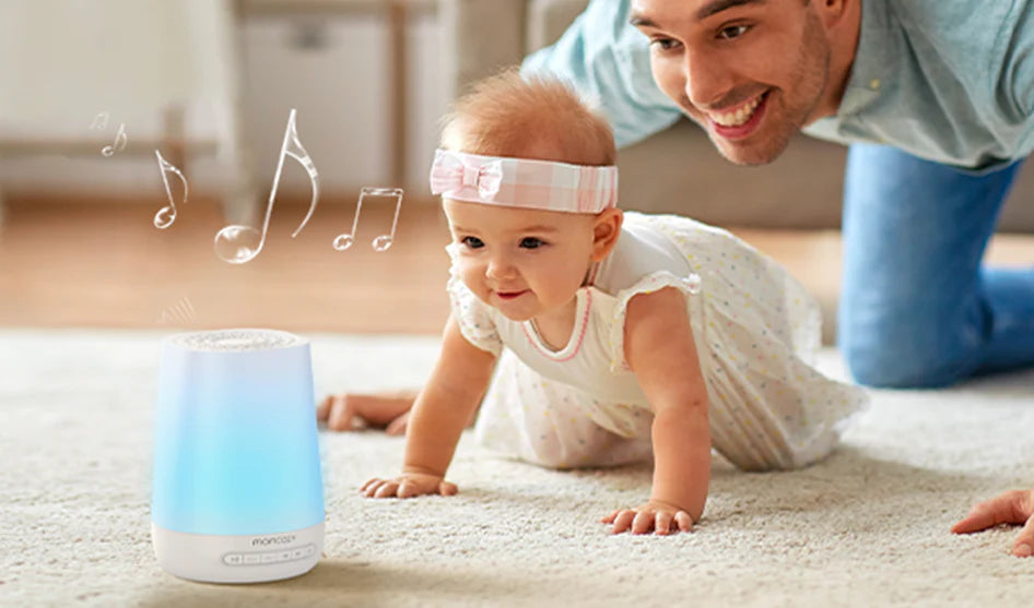 Lampa de veghe si aparat white noise Momcozy SMART 2 in 1