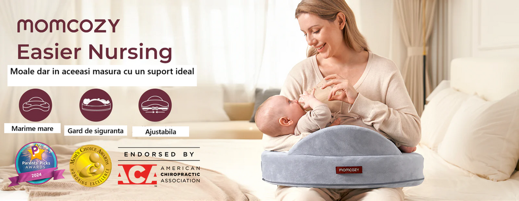 Perna de alaptat Momcozy CozyPro cu spuma memorie