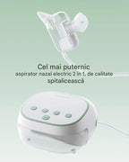 Aspirator Nazal Electric Momcozy BreezyClear Pro 2 in 1 Spray Salin si Aspiratie 75 kPa