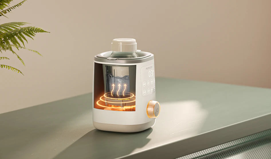 Incalzitor de biberoane si mancare Momcozy Nutri Smart Analog