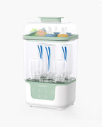 Momcozy BS04 sterilizator uscator biberoane compact 4 in 1 alb verde