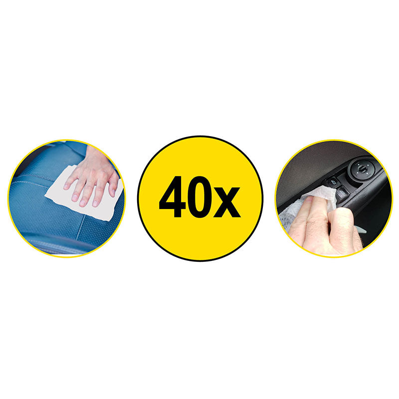 Servetele umede curatare auto Dunlop 40 buc
