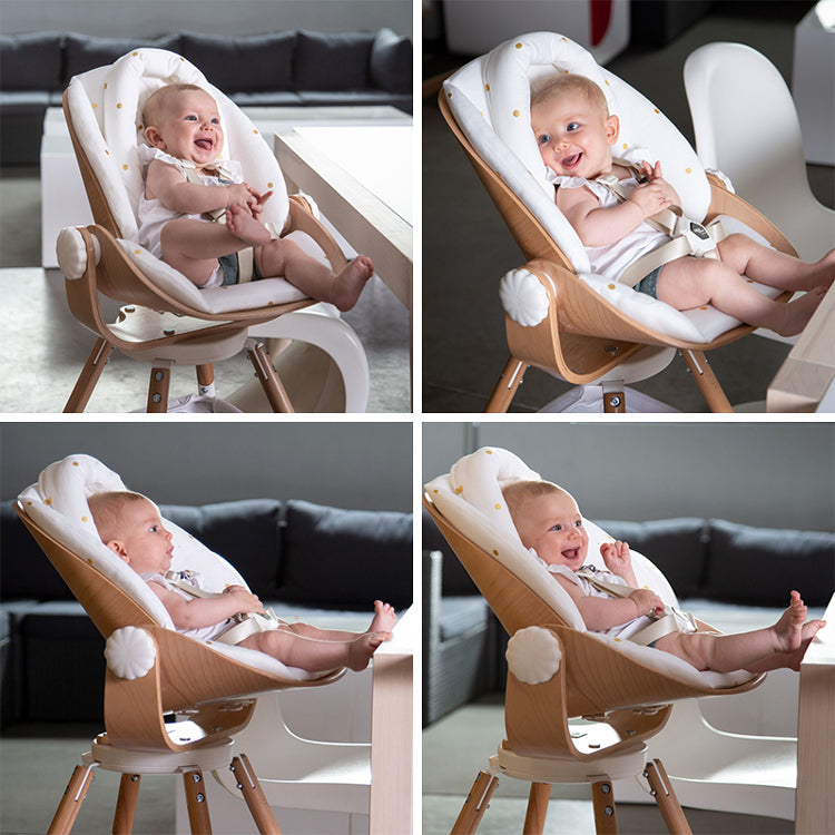 Sezut nou-nascut pentru scaun de masa Childhome Evolu 2 Evolu One.80, Natural Alb