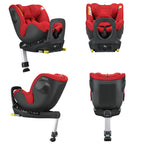 Scaun auto Avova Sperber-Fix 61 Maple Red – colaj cu unghiuri diferite