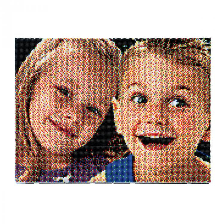 Joc mozaic Quercetti Pixel Photo, 16 planse – mozaic portret cu două persoane