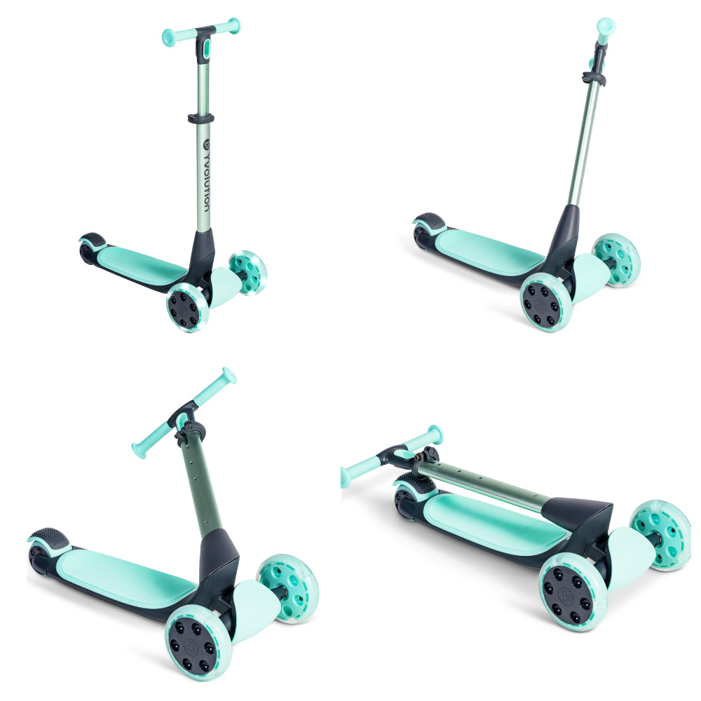 Trotineta cu 3 roti Yvolution Y Glider Nua pliabila cu LED 3-10 ani