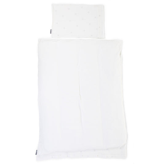 Husa pilota si fata de perna Childhome Jerse Muselina 100x140 cm, Inimioare