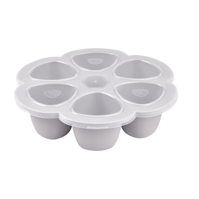 Recipient Ermetic Silicon Multiporții 6x90 ml Beaba Light Mist