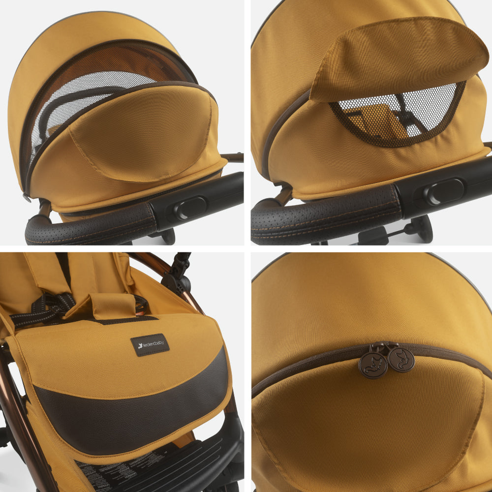 Carucior Leclerc Influencer Air Golden Mustard