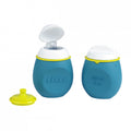 Set BabySqueez 2 in 1 si recipient Squeez Beaba Albastru