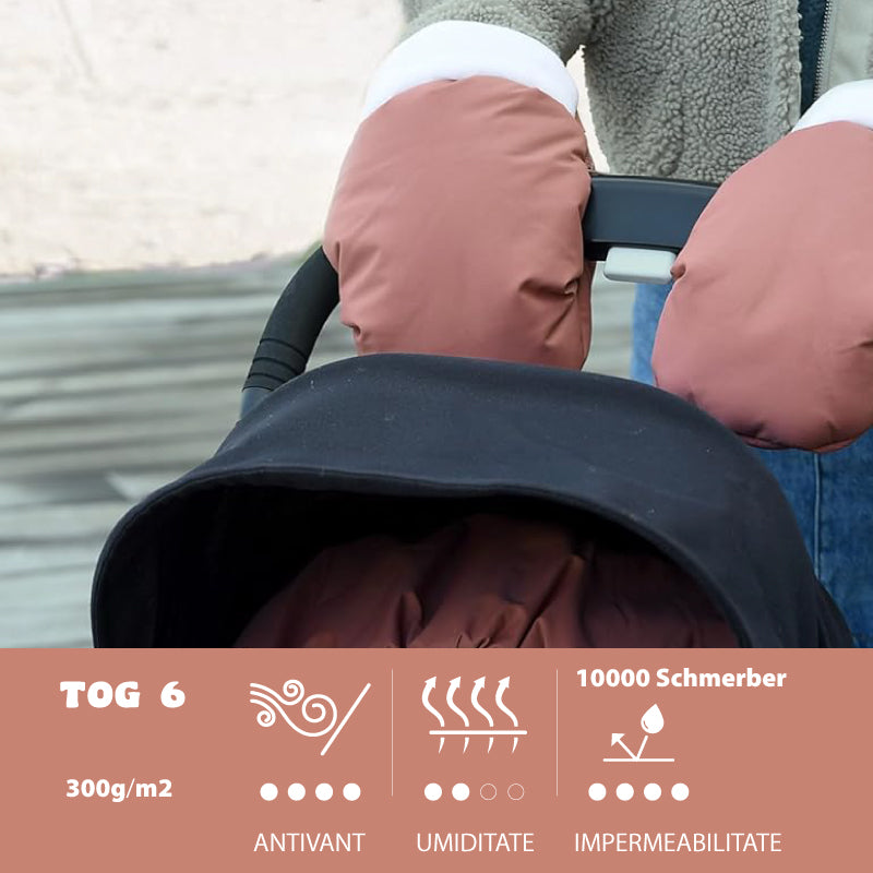 Manusi pentru carucior Beaba Heather Terracotta