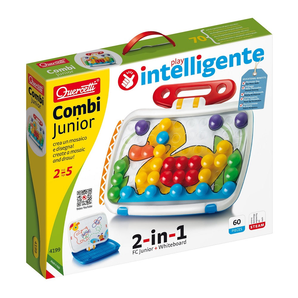 Joc mozaic Quercetti Fantacolor Combi Junior – cutia Fantacolor Combi Junior