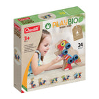 Set constructie dinozauri Quercetti Bio – cutia setului de dinozauri PlayBio