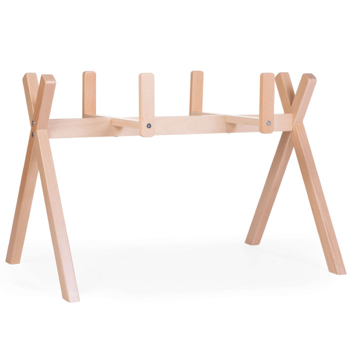 Suport pentru Cos bebe Moise Childhome si Centru de activitati, Lemn Natural
