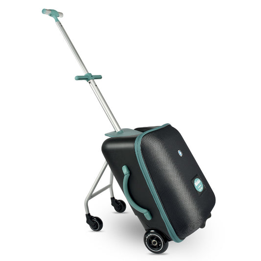 Troler Beaba Luggage Eazy Green Blue - Bagaj de Cabină cu Scaun pentru Copii