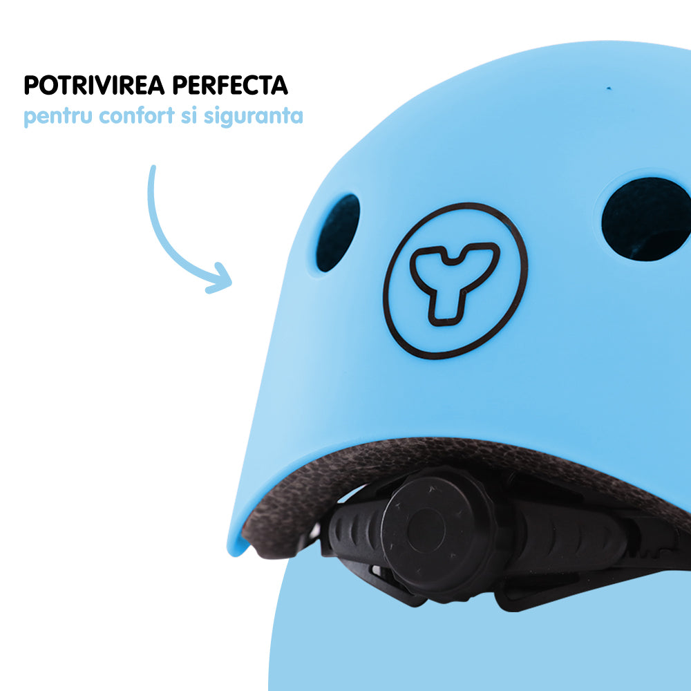 Casca protectie Yvolution 44-52 cm Blue