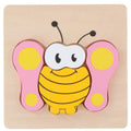 Puzzle din lemn Marionette 5 piese Fluture