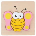Puzzle din lemn Marionette 5 piese Fluture