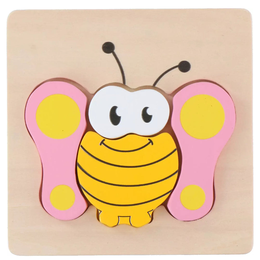 Puzzle din lemn Marionette 5 piese Fluture