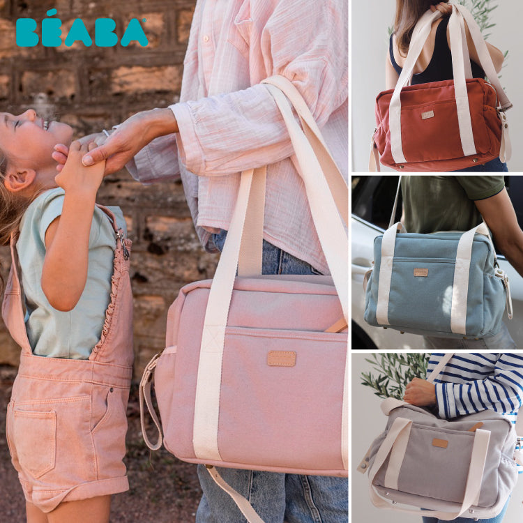 Geanta de infasat Beaba Paris Dusty Pink