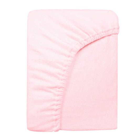 Cearsaf saltea 75x95 cm Childhome, Tricot Roz