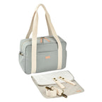 Geanta de infasat Beaba Paris Sage Green - curele prindere carucior